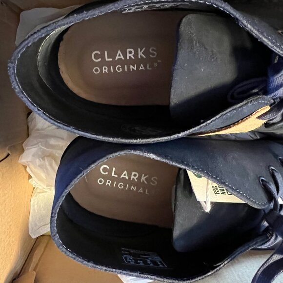 Clarks Originals Desert Coal - Blue Suede Size 10 main image 4